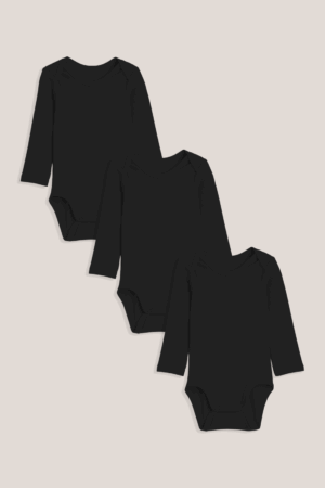 Kit Body Bebê Longo Liso - Preto