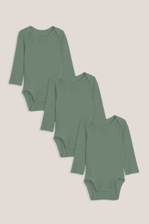 Kit Body Bebê Longo Liso - Verde Folha