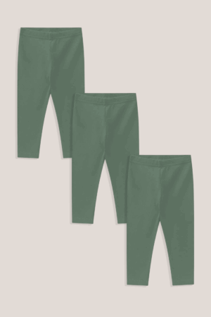 Kit Calça Bebê Liso - Verde Folha