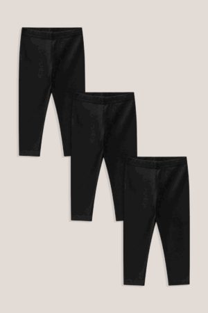 Kit Calça Bebê Liso - Preto