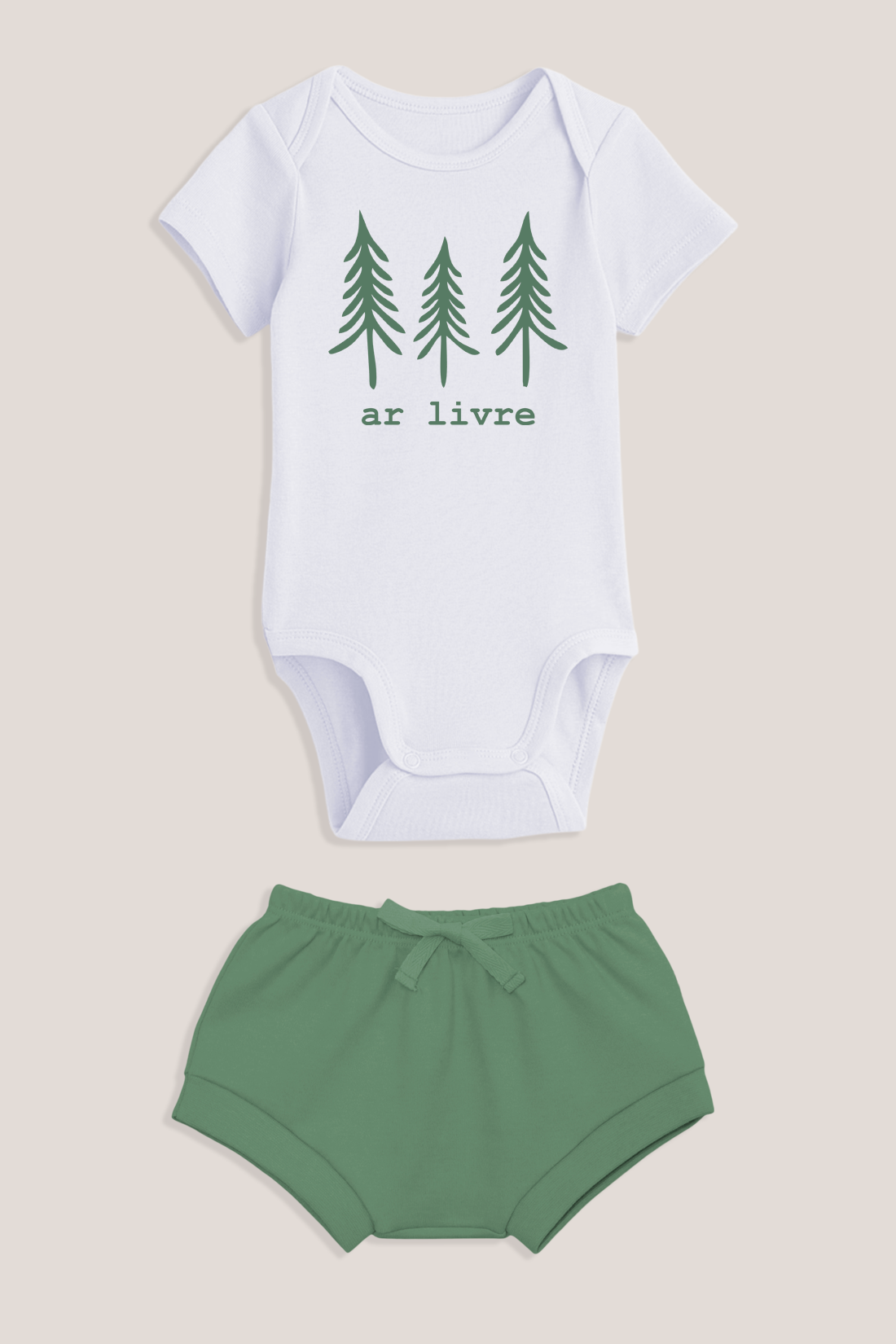 Conjunto de Body para Bebê - Curto Unissex - Ar Livre