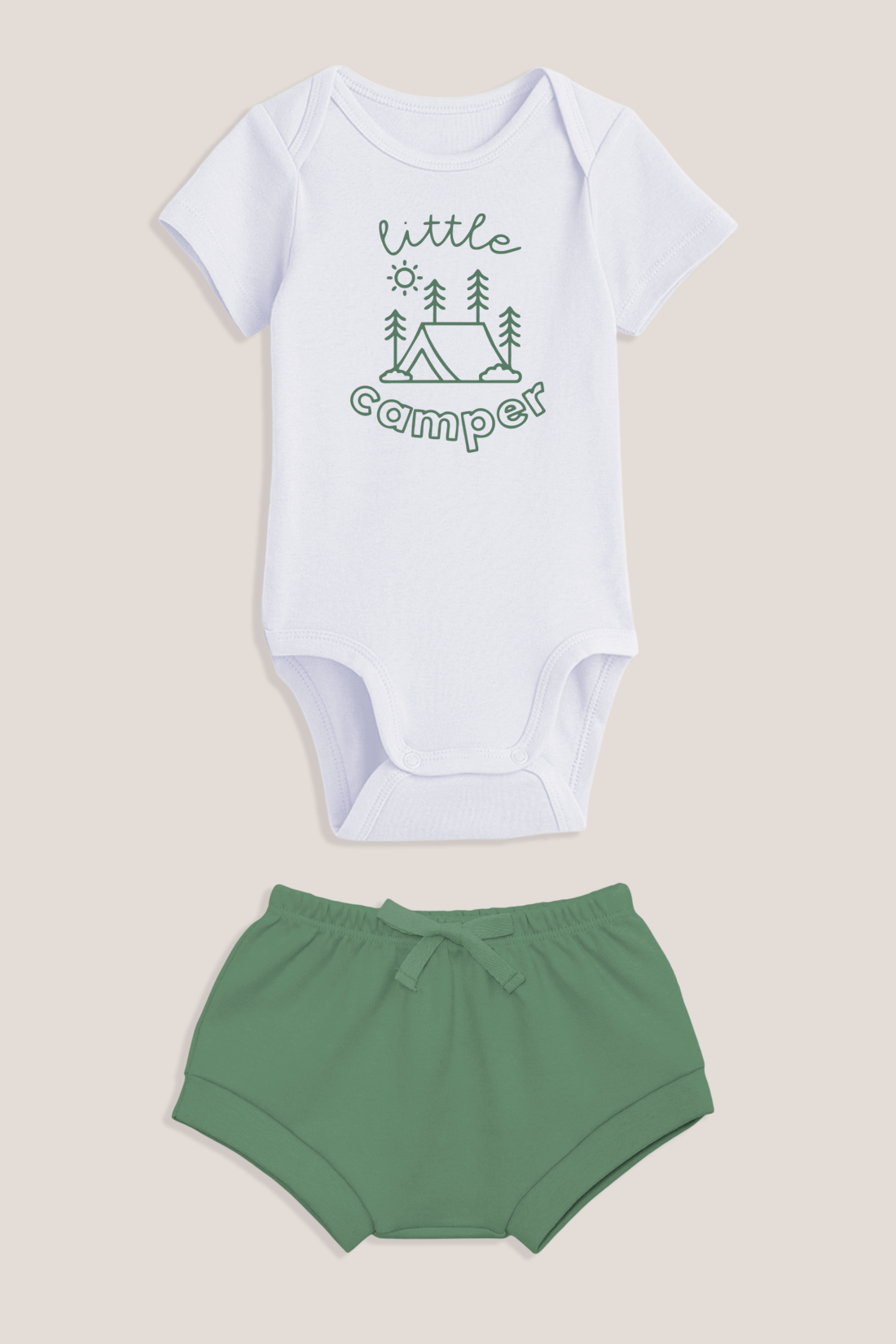 Conjunto de Body para Bebê - Curto Unissex - Little Camper