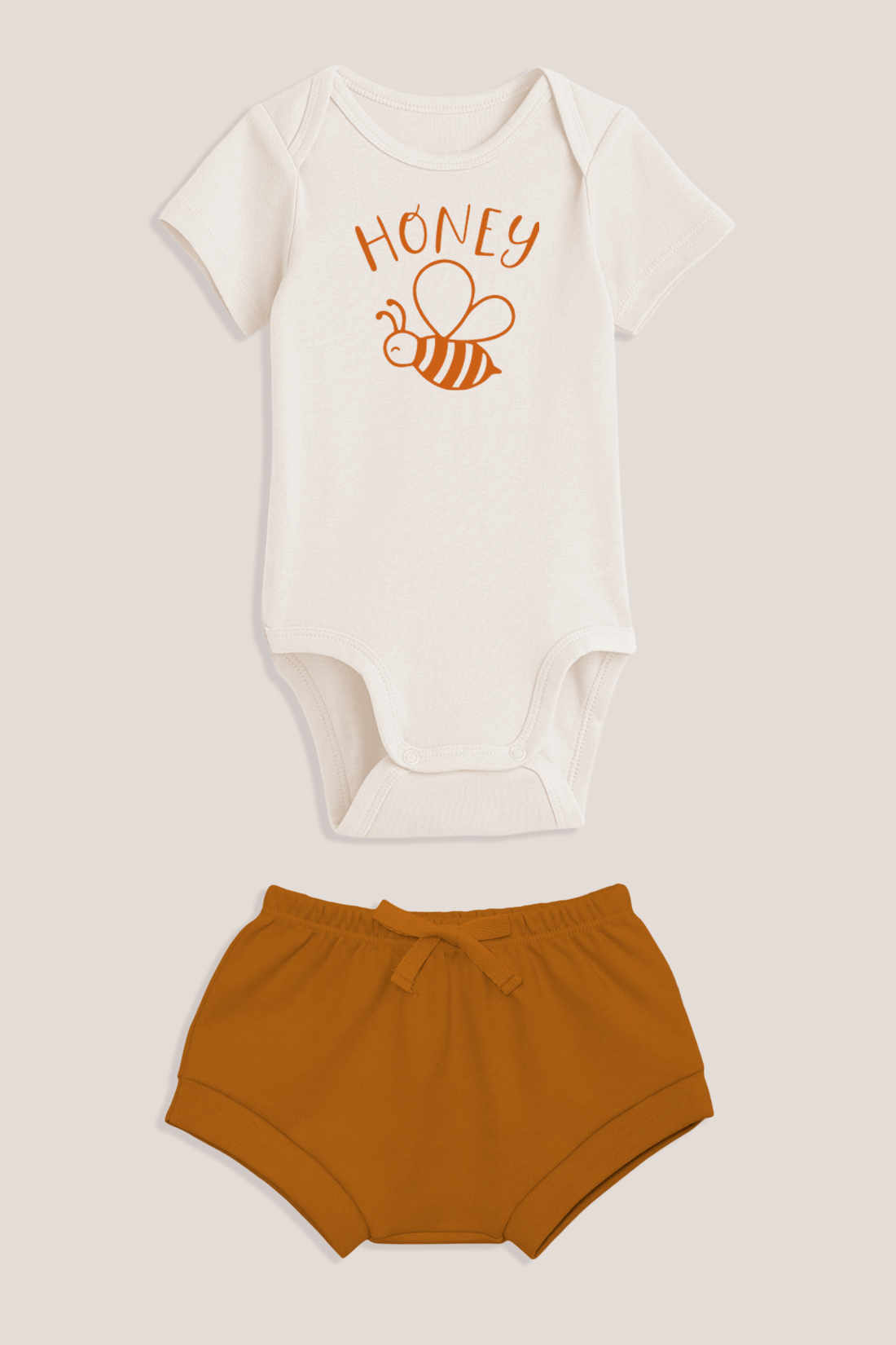 Conjunto de Body para Bebê - Curto Unissex - Honey
